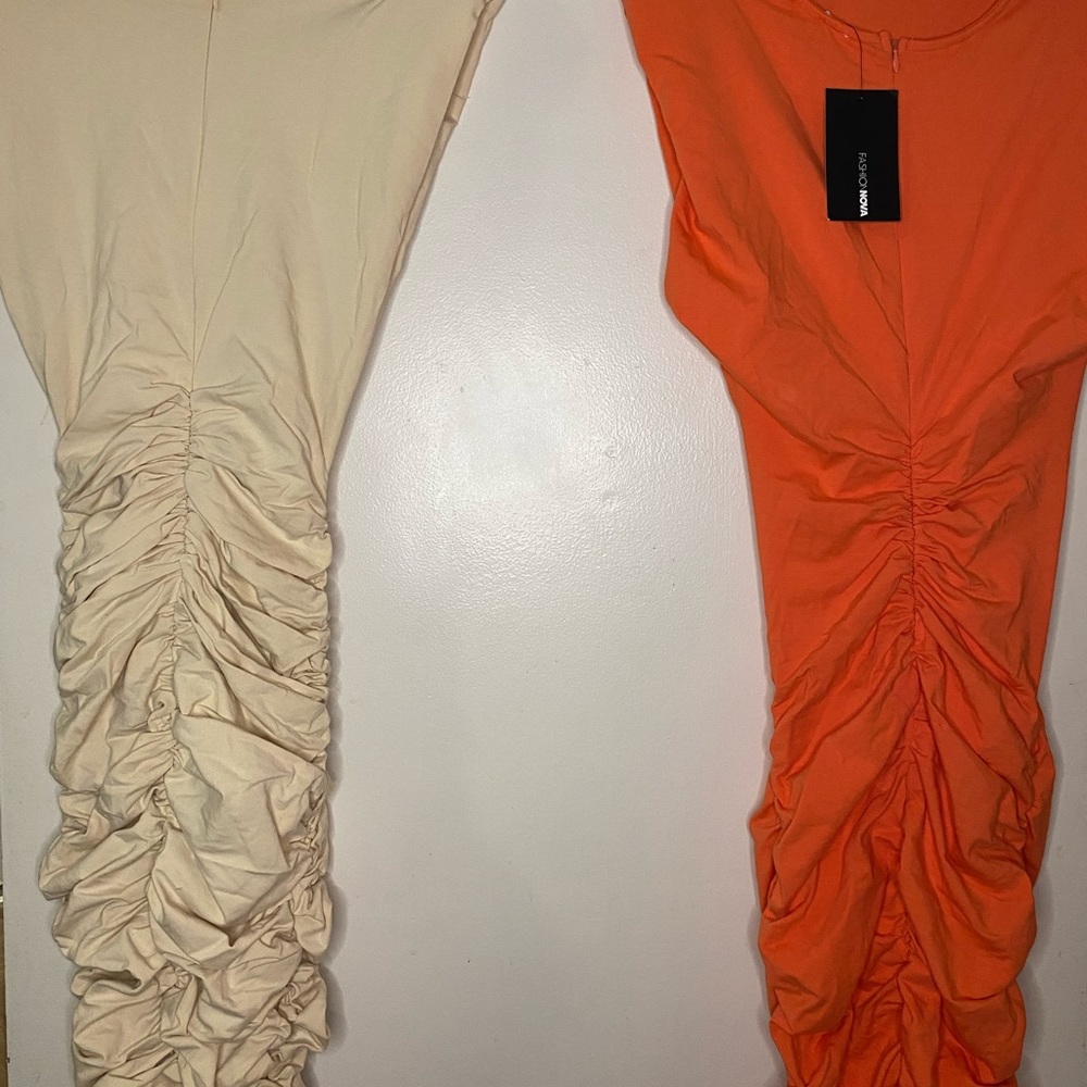 2 Fashion Nova, small, Cream and Orange - Picture 6 of 7